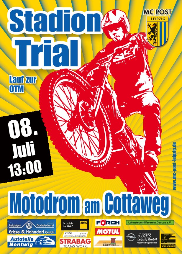 Lauf zur Ostdeutschen Trialmeisterschaft am 8. Juli ab 13 Uhr